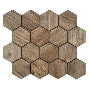 ILLUSSO 11.5'' W x 10'' L Aluminum Peel and Stick Mosaic Tile