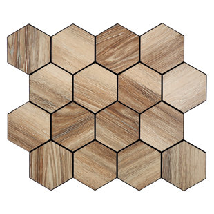 ILLUSSO 11.5'' W x 10'' L Aluminum Peel and Stick Mosaic Tile