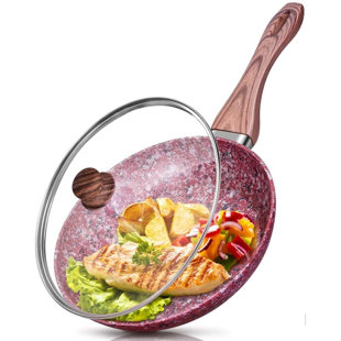 CS KOCHSYSTEME Non Stick Aluminum Frying Pan with Lid