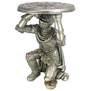 DESIGN TOSCANO Battle Knight Figurine End Table