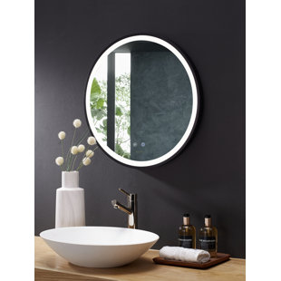 ANCERRE DESIGNS Cirque Metal Flat LED Wall Mirror