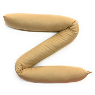 THE MAINE SALES COMPANY, INC. Maine Sales Beige Fabric Buckwheat Hull Filled Draft Stopper 4 inch Diameter