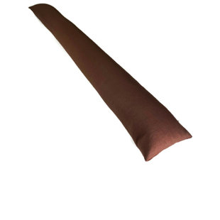 THE MAINE SALES COMPANY, INC. Maine Sales Dark Brown Fabric Buckwheat Hull Filled Draft Stopper 4 inch Diameter