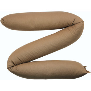 THE MAINE SALES COMPANY, INC. Maine Sales Mocha Fabric Buckwheat Hull Filled Draft Stopper 2 inch Small Diameter