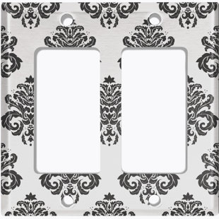 WORLDACC Patterned 2 - Gang Rocker Standard Wall Plate