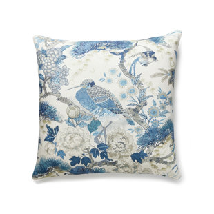 THE HOUSE OF SCALAMANDRE Botanica Reversible Throw Pillow