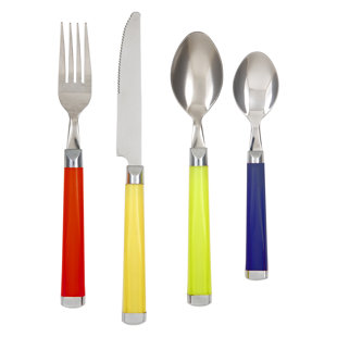 Cambridge Silversmiths Temptation Partytime 16 Piece Flatware Set, Service for 4