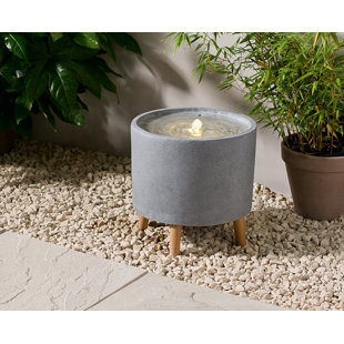 PREMIER DECORATIONS LTD Weather Resistant Floor Fountain with Light