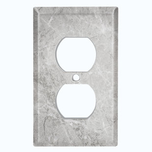WORLDACC Patterned 1 - Gang Duplex Outlet Standard Wall Plate