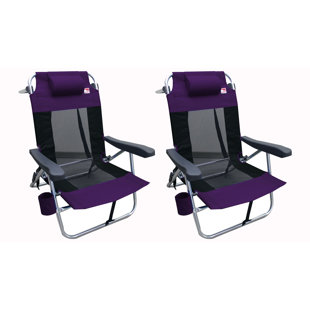 OUTDOOR SPECTATOR Folding Beach Chair (Set of 2)