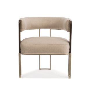 CARACOLE MODERN Modern Streamline Upholstered Barrel Chair