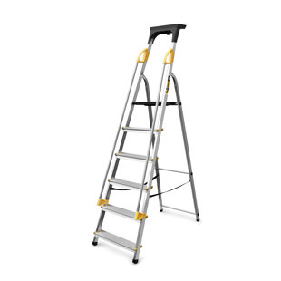 DRABEST UK DSPS 6 - Step Aluminium Folding Small Step Ladder