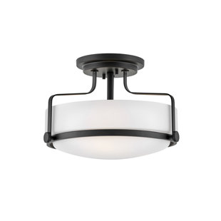 HINKLEY Harper 14.5-in 3-Light Semi-Flush Mount Retro Ceiling Light