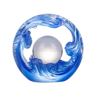 LIULI CRYSTAL ART As The Good World Turns Abstract Figurines & Sculptures