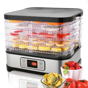 DREAMDWELL HOME 5 Tray Food Dehydrator Food Dryer with Digital Timer&Temp Control for Beef Jerky,Fruits,Vegetables