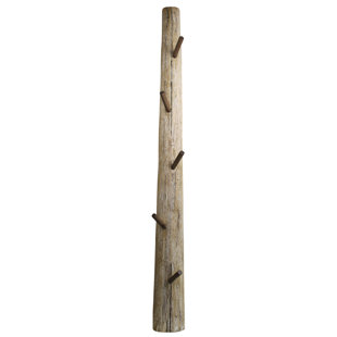 LOON PEAK® Blu-Rayne Solid Wood Coat Rack