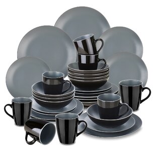 VANCASSO Lento 32 Piece Stoneware Dinnerware Set - Service for 8