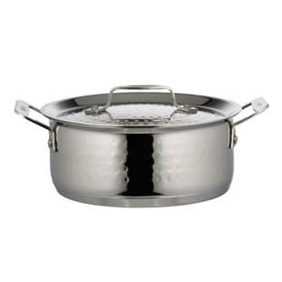 Bon Chef Cucina Stainless Steel Round Casserole with Lid