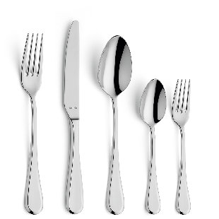 AMEFA 30 piece Drift 18/10 stainless steel cutlery set for 6 people