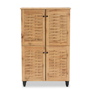 REBRILLIANT Winda 18 Pair Shoe Storage Cabinet