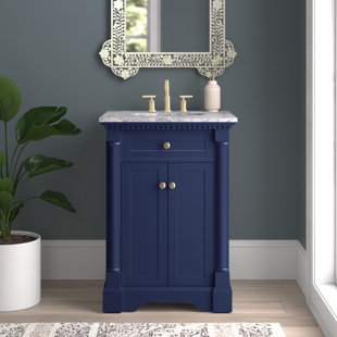 WINSTON PORTER 24'' Single Bathroom Vanity with Marble Top