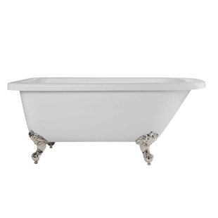 CHEVINGTON Savanna 59'' x 29'' Freestanding Soaking Acrylic Bathtub