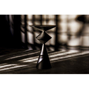 NOIR TRADING INC. Zasa Steel Pedestal End Table