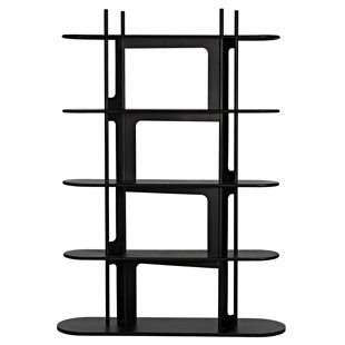 NOIR TRADING INC. Ochoa Bookcase, Black Metal