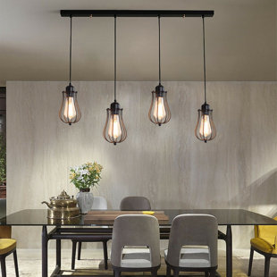 LOFTDESIGNS Balken-Pendelleuchte 4-flammig Bushman