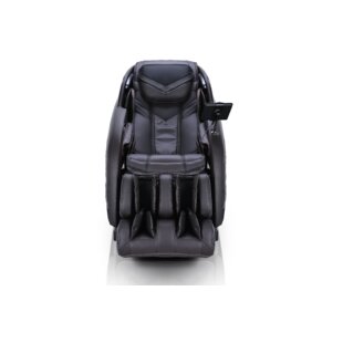 BROOKSTONE Faux Leather Heated Massage Chair