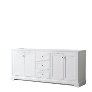 WYNDHAM COLLECTION Avery 79" Double Bathroom Vanity Base Only