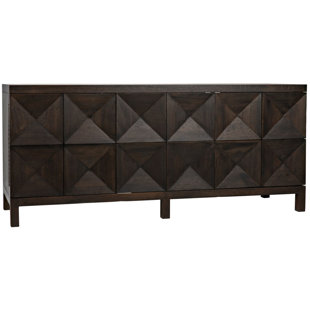 NOIR TRADING INC. Quadrant 76'' Solid Wood Sideboard