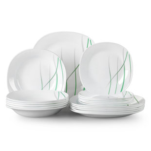 BLUE ELEPHANT Avivc 18 Piece Dinnerware Set, Service for 6 (Set of 18)