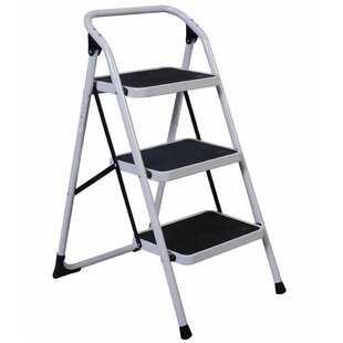 WFX UTILITY™ Convallaria 3 - Step Steel Lightweight Folding Step Stool