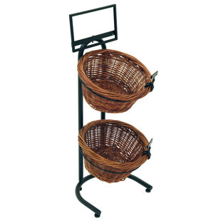 MOBILE MERCHANDISERS Wicker/Rattan Basket