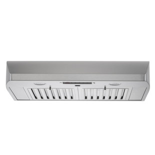 Kobe Range Hoods 30" Stainless Steel 680 CFM Ducted (Vented) Under Cabinet Range Hood with Baffle Filter
