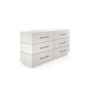 CASA ISPIRATA Mattone 6 Drawer 66" W Double Dresser
