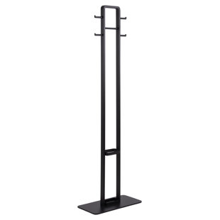 WADE LOGAN Acampo Steel Freestanding 4 - Hook Coat Rack