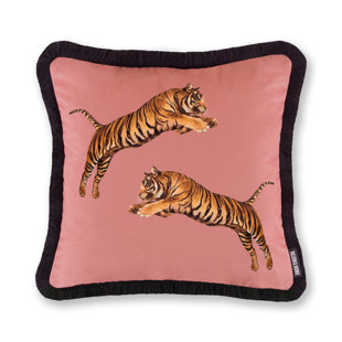 PALOMA HOME Pouncing Tigers 43X43Cm Poly Filled Cushion