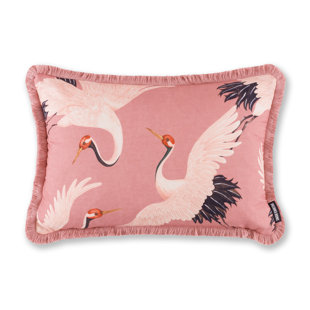 PALOMA HOME Oriental Birds Blossom 40X60Cm Poly Filled Cushion