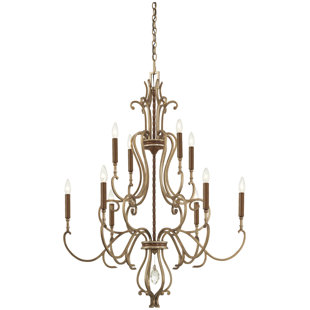 METROPOLITAN BY MINKA Magnolia Manor 10 - Light Dimmable Classic / Traditional Chandelier