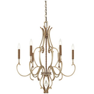 METROPOLITAN BY MINKA Magnolia Manor 6 - Light Dimmable Classic / Traditional Chandelier