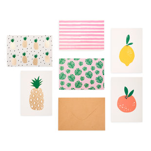 OUTSHINE CO Outshine Blank Note Cards As Greeting Thank You And Birthday Cards With Envelopes In Cute Box