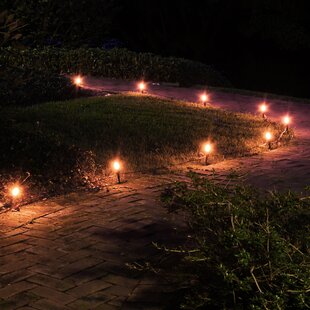 LUMABASE Electric Pathway Lights with 10 Bulbs