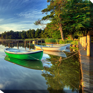 WEST OF THE WIND OUTDOOR CANVAS ART Summers End Framed Photographic Print on Wrapped Canvas