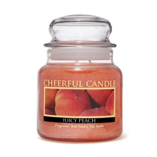 A CHEERFUL CANDLE LLC Juicy Peach Scented Jar Candle