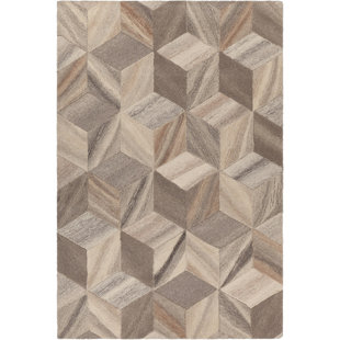 CHANDRA RUGS Lyril Wool Geometric Rug