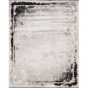 SAMAD RUGS Timeless Abstract Handmade Wilton-Loomed Gray Area Rug
