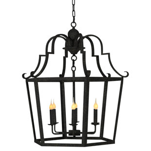 ELLAHOME Gomez 6 - Light Lantern Geometric Chandelier