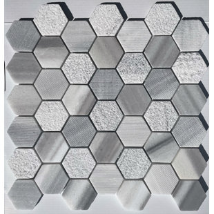 FUSTONE 1" x 1" Marble Mosaic Pattern Wall & Floor Tile